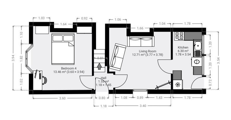 4 beds student accommodation in Lincoln · Available from 2nd August 2024