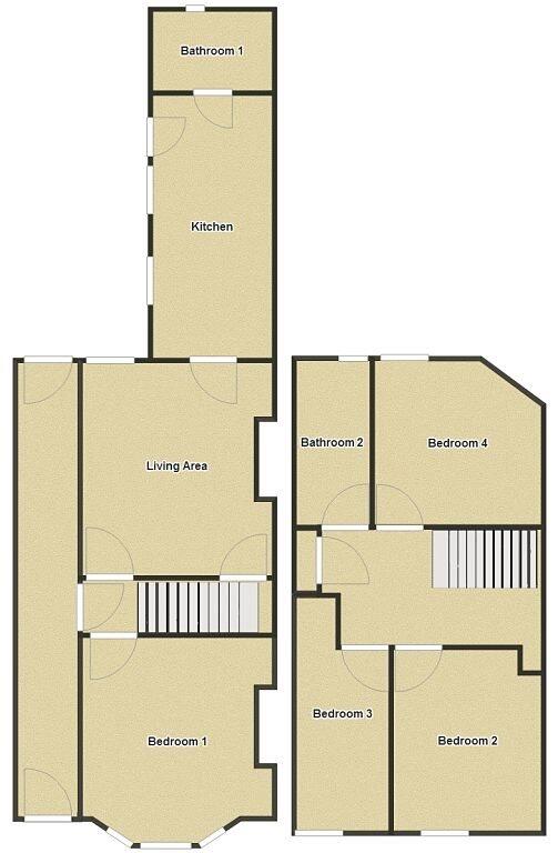 4 beds student accommodation in Lincoln · Available from 1st September 2025