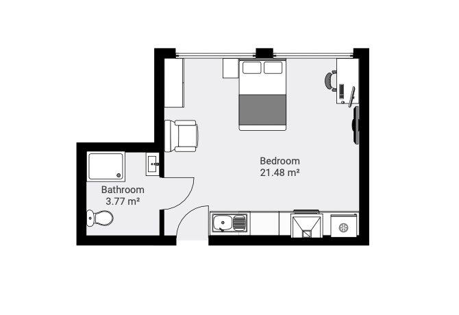 1 bed student accommodation in Lincoln · Available from 2nd August 2025