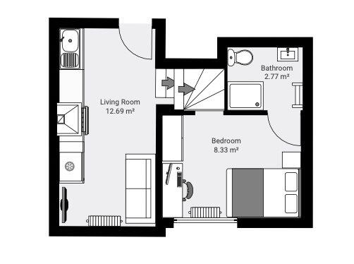 1 bed student accommodation in Lincoln · Available from 2nd August 2025