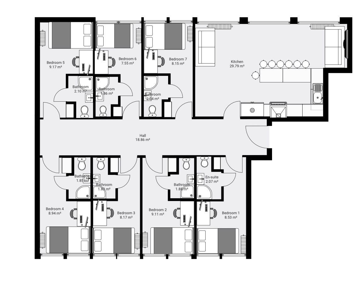 1 bed student accommodation in Lincoln · Available from 2nd August 2024