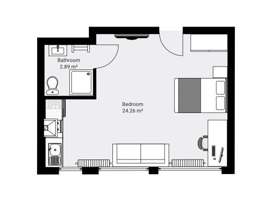 1 bed student accommodation in Lincoln · Available from 2nd July 2025